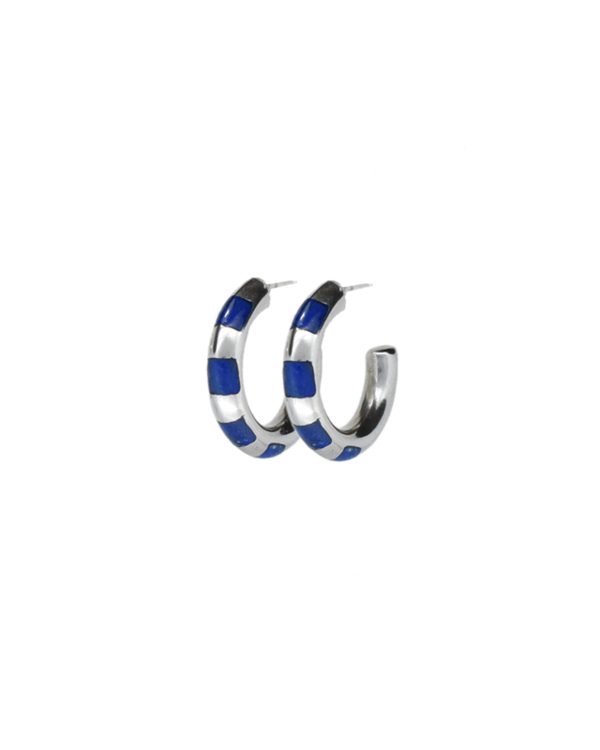 Aro Argolla N°4 – GeoPiedra joyería en plata y lapislázuli