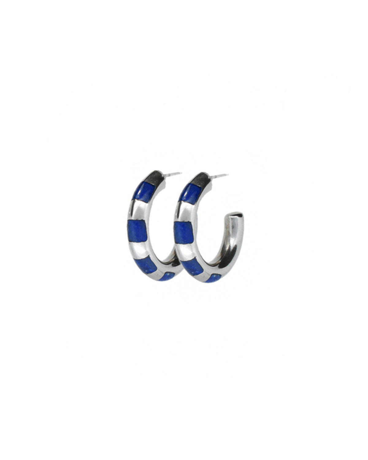 Aro Argolla N°4 – GeoPiedra joyería en plata y lapislázuli