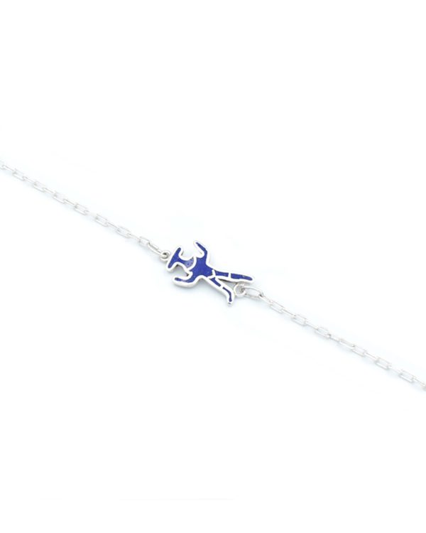 Pulsera Selknam Simple – pulsera de plata 925 con lapislázuli, GeoPiedra